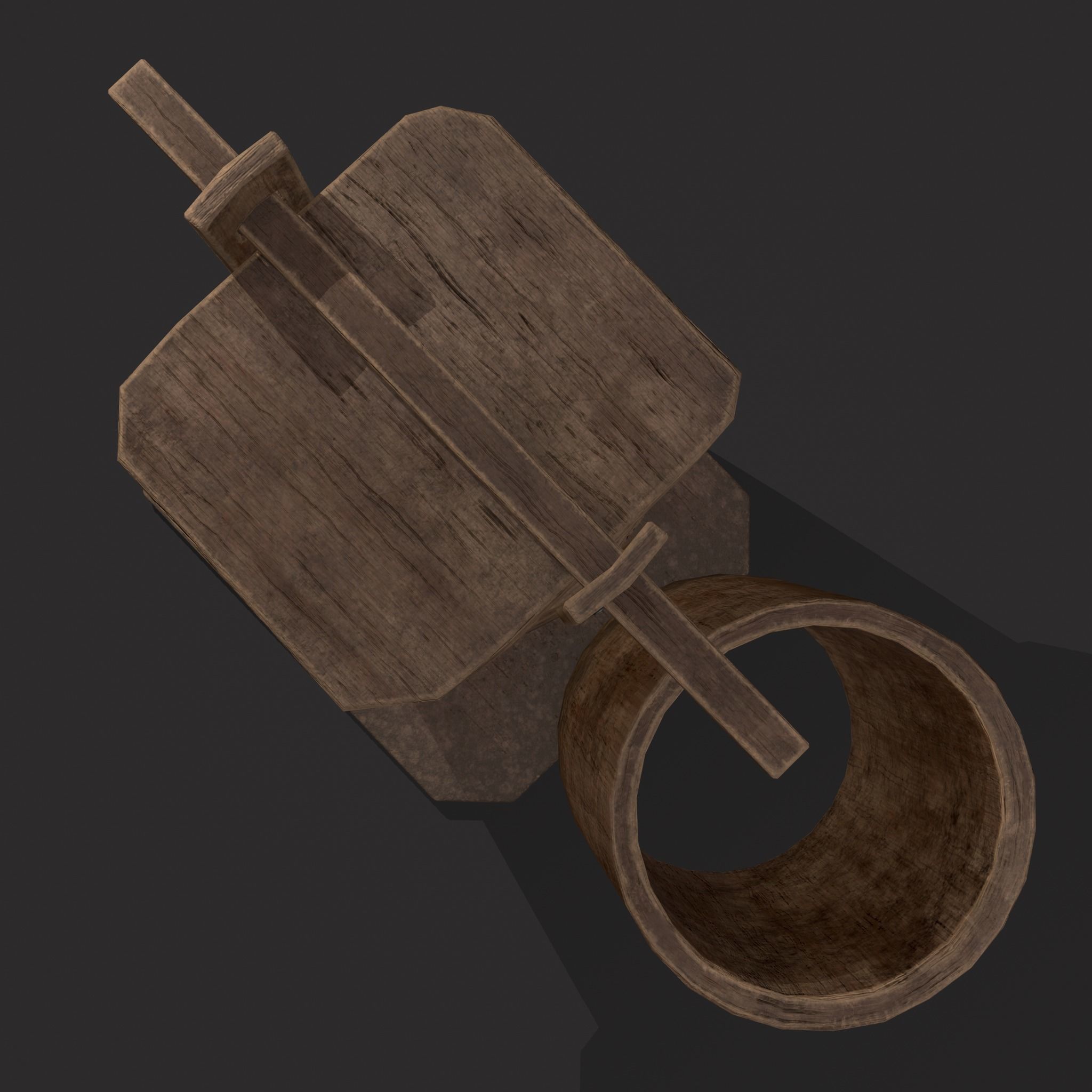 Bee Keeping Container Low-poly 3D model_11