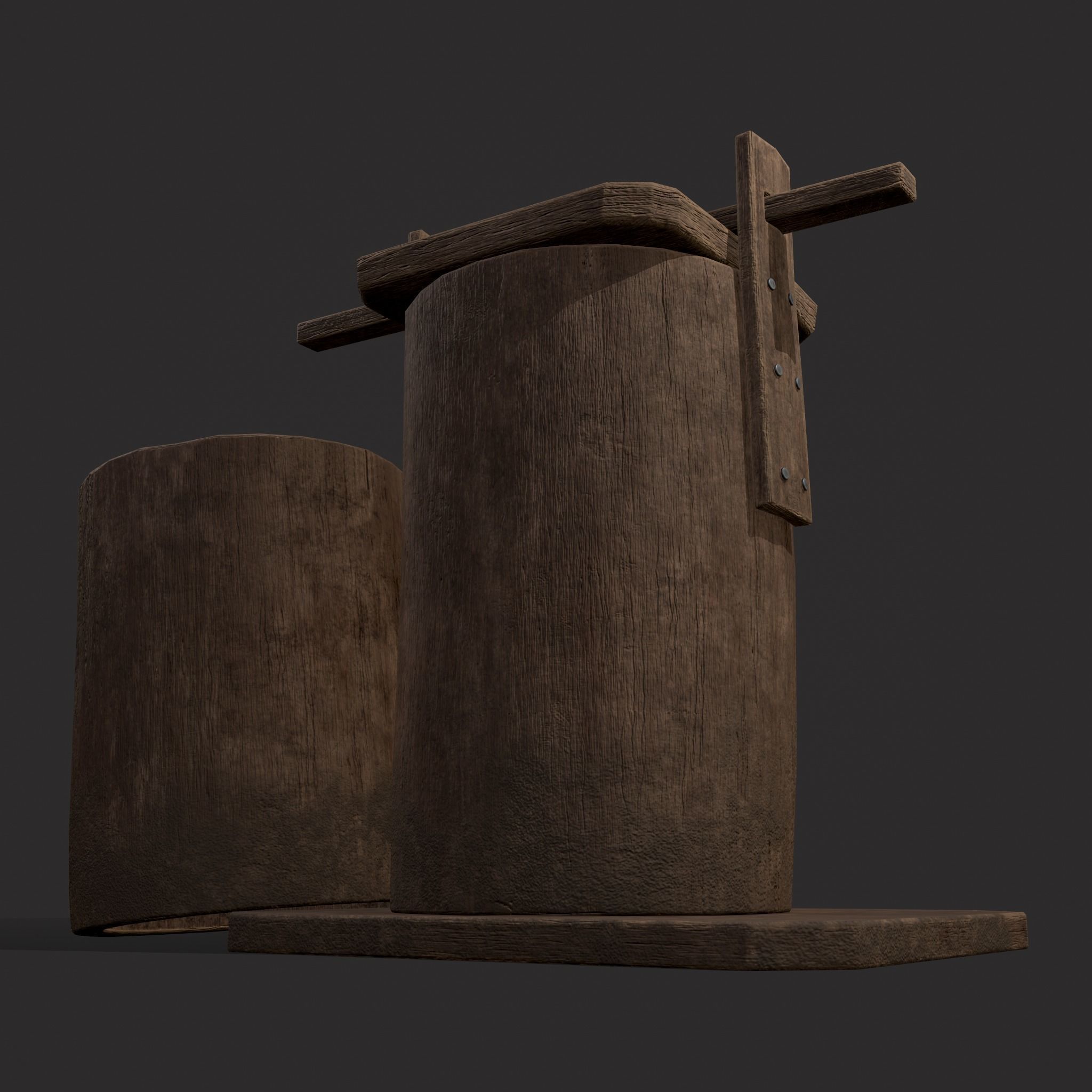 Bee Keeping Container Low-poly 3D model_19