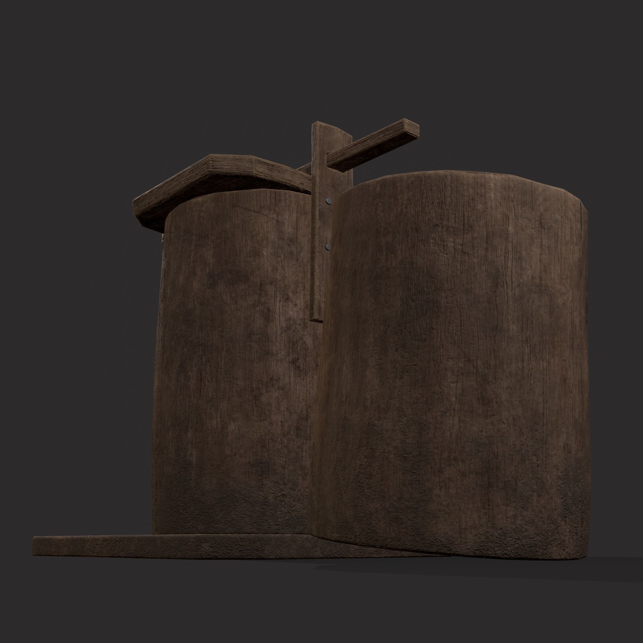 Bee Keeping Container Low-poly 3D model_7