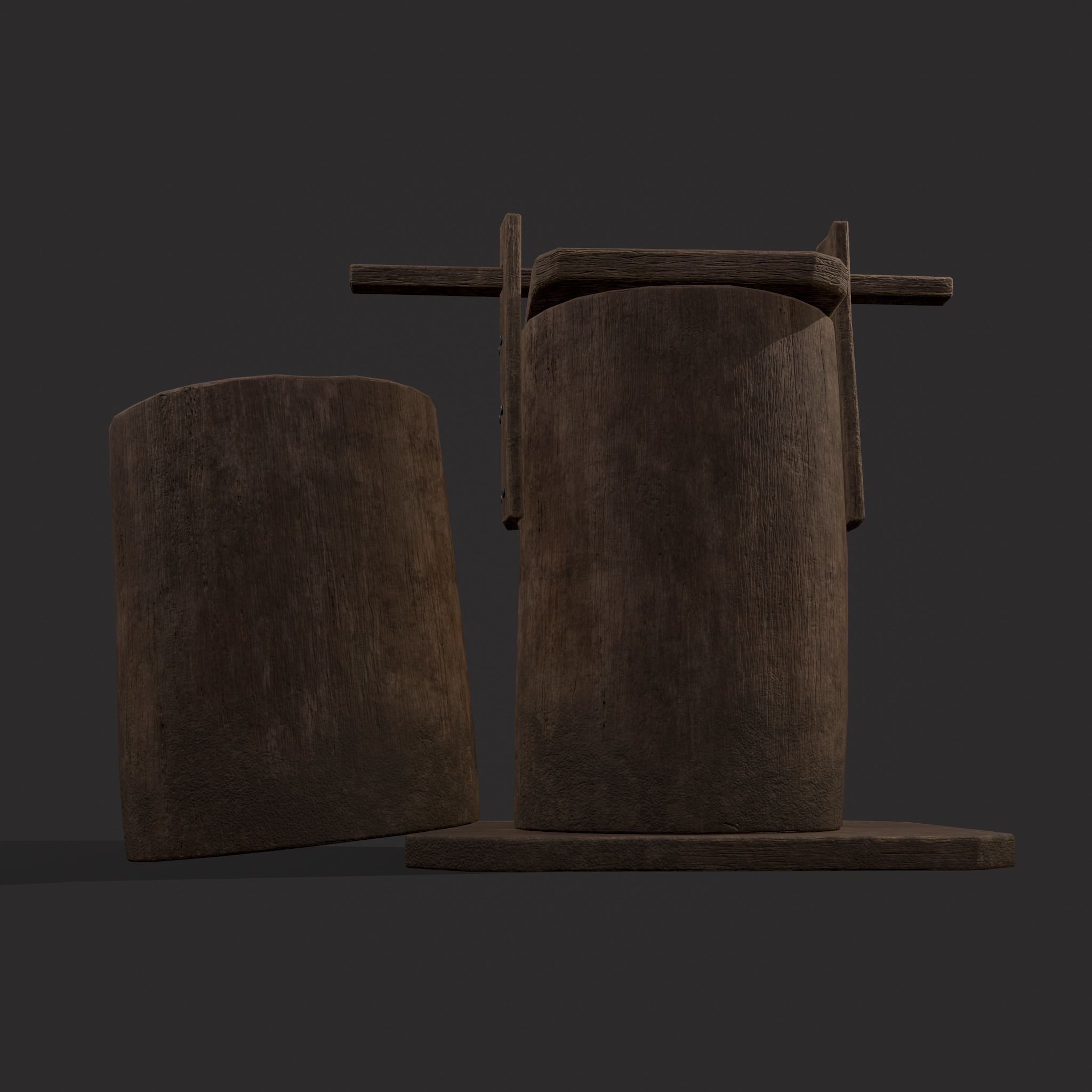 Bee Keeping Container Low-poly 3D model_13