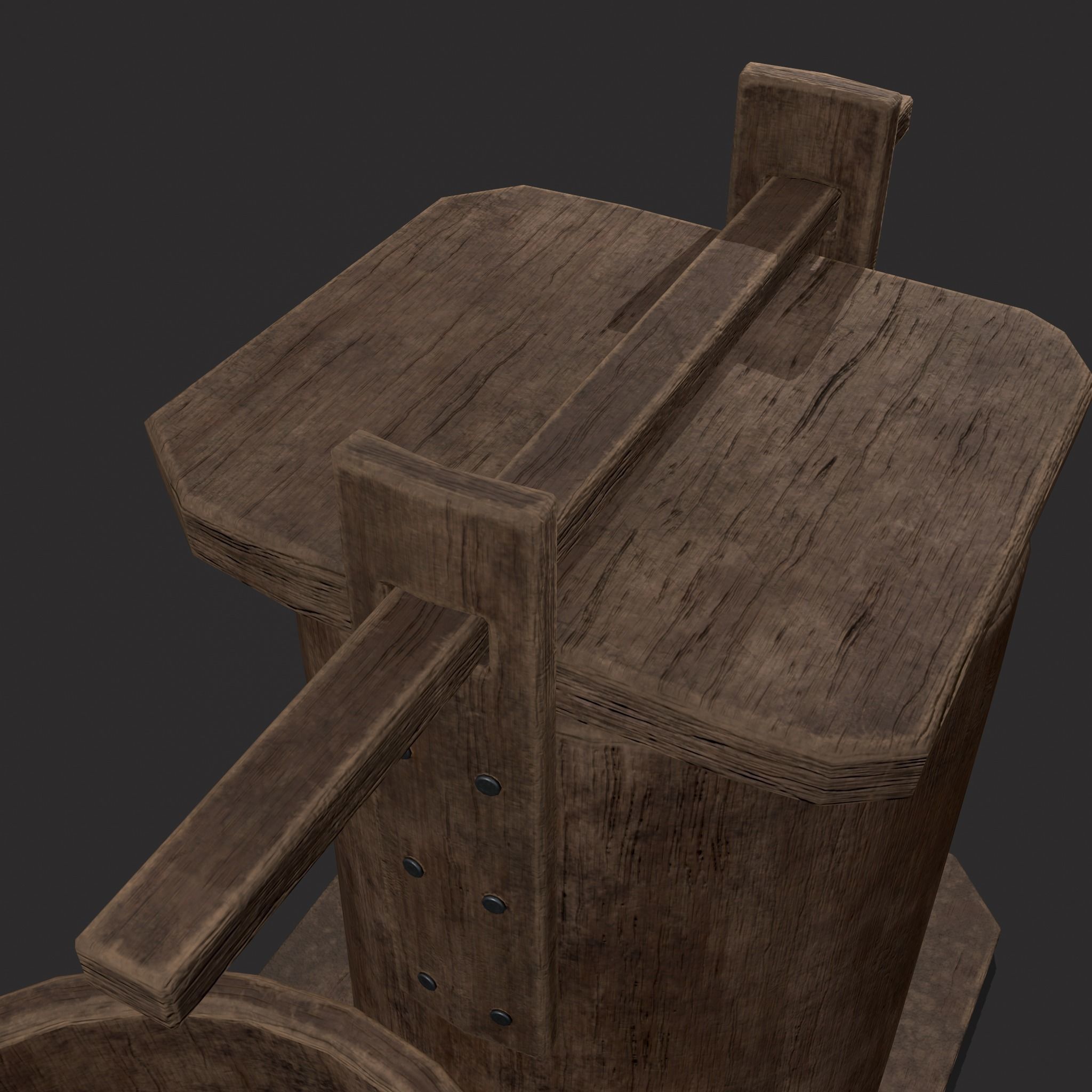 Bee Keeping Container Low-poly 3D model_17