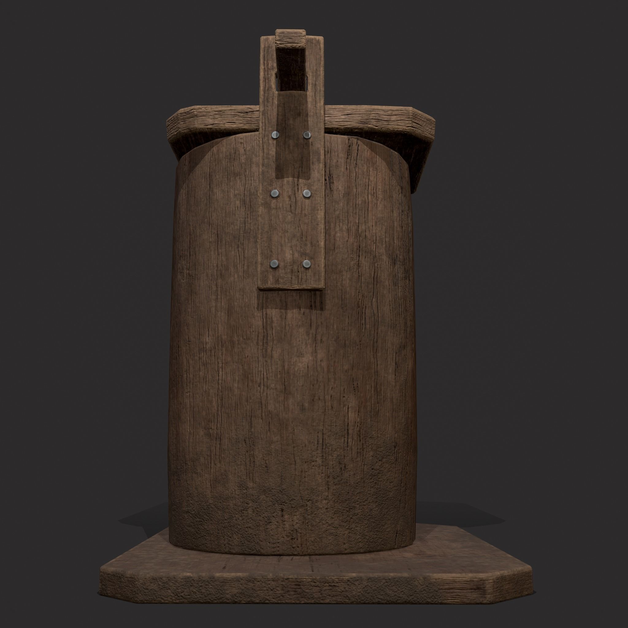 Bee Keeping Container Low-poly 3D model_15