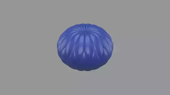 Ottoman blue leather