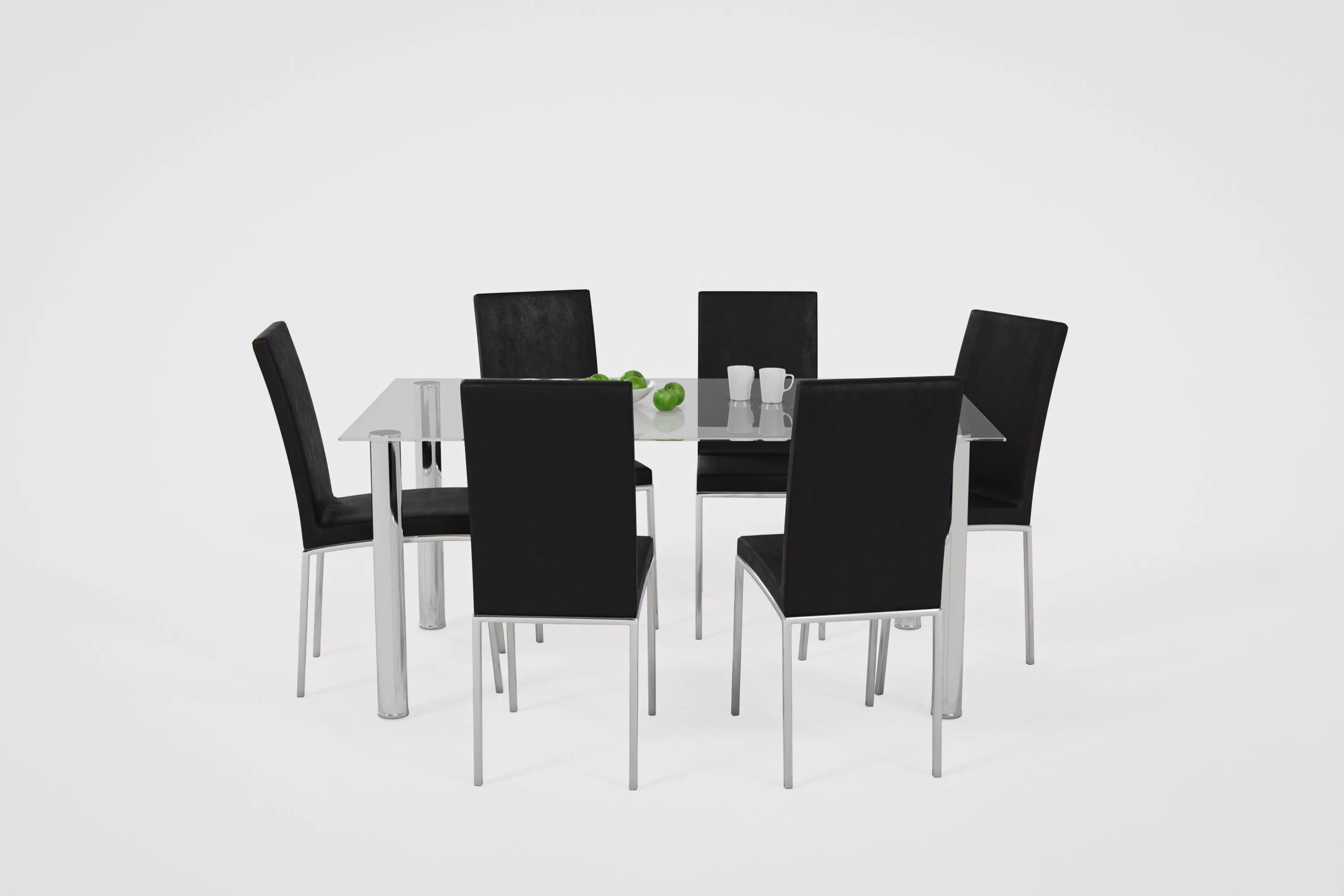 Dining Table Low-poly 3D model_0