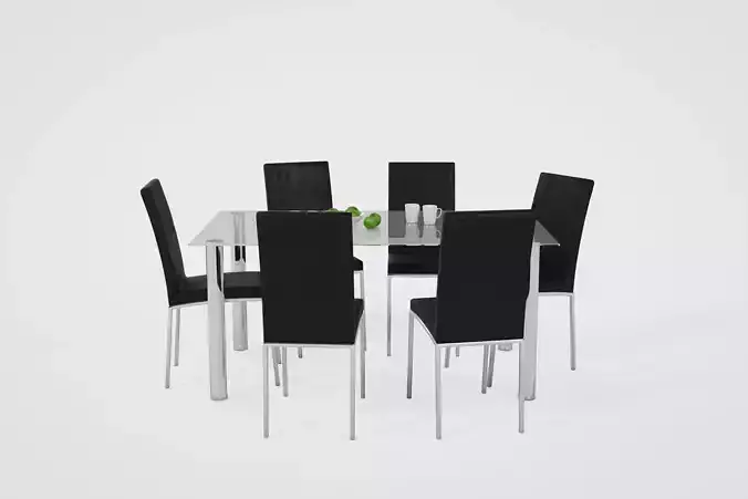 Dining Table Low-poly 3D model