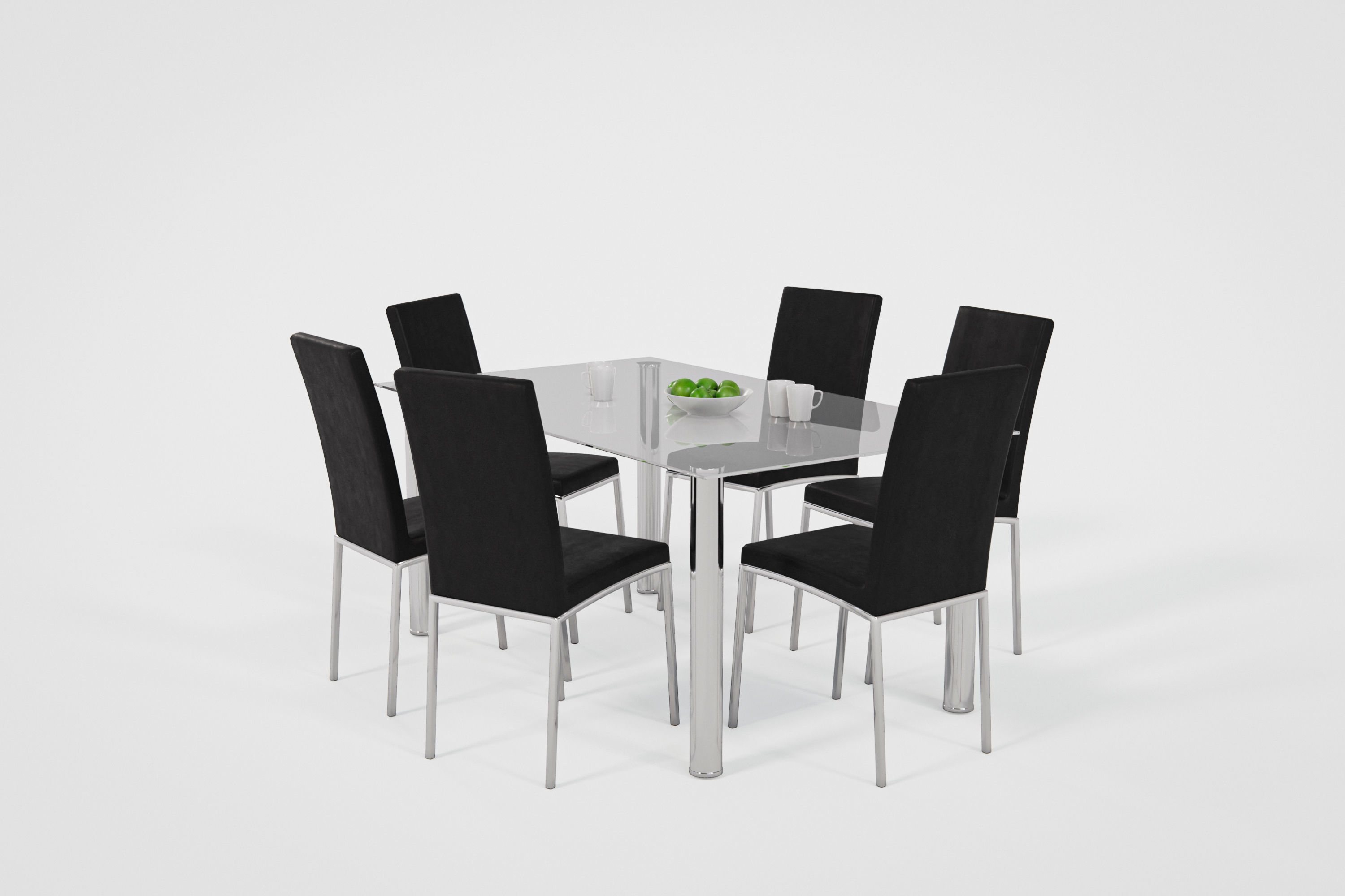 Dining Table Low-poly 3D model_8