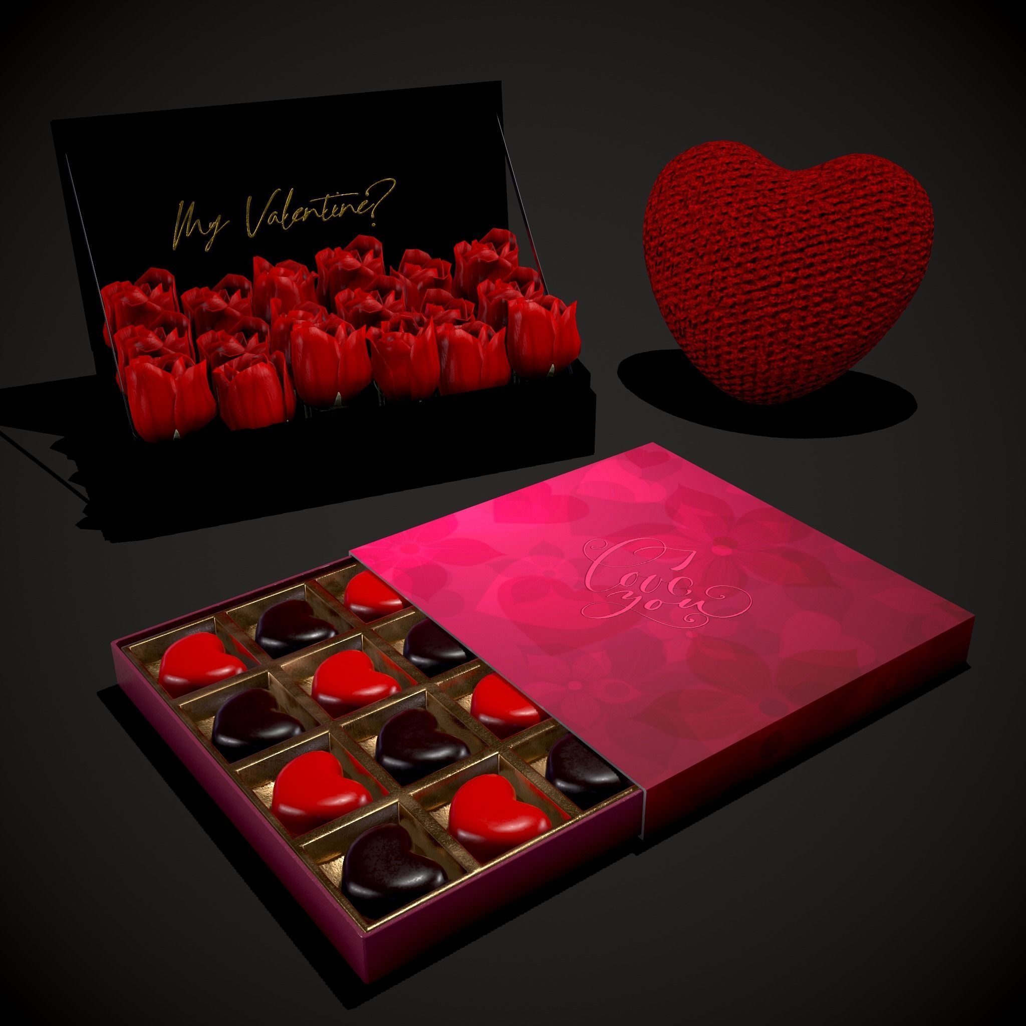 Valentines Mix One 3D Model Collection_4