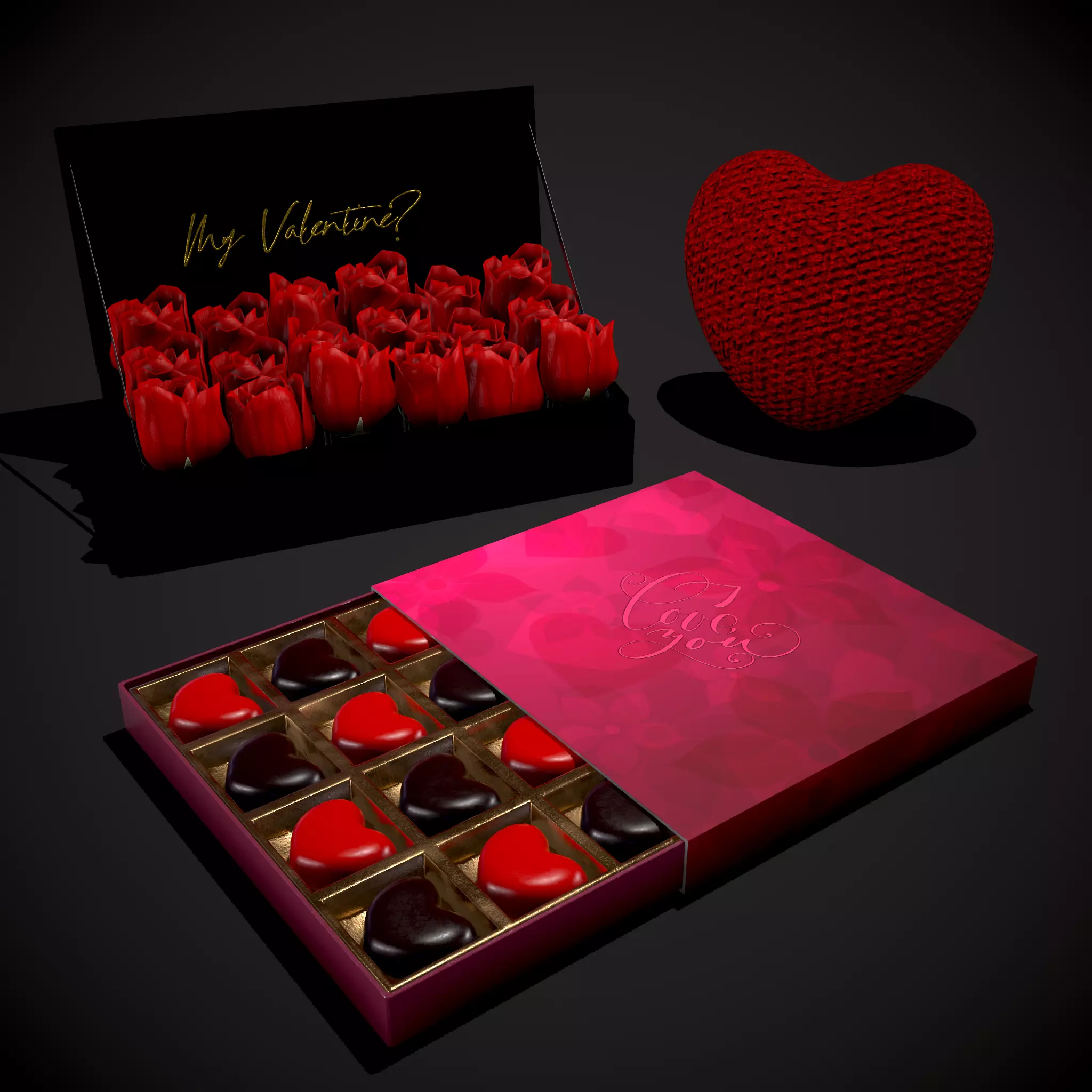 Valentines Mix One 3D Model Collection_0