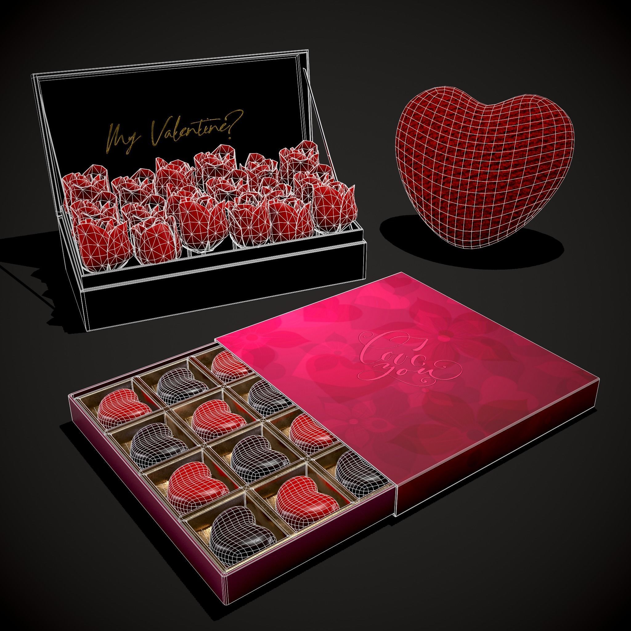 Valentines Mix One 3D Model Collection_48