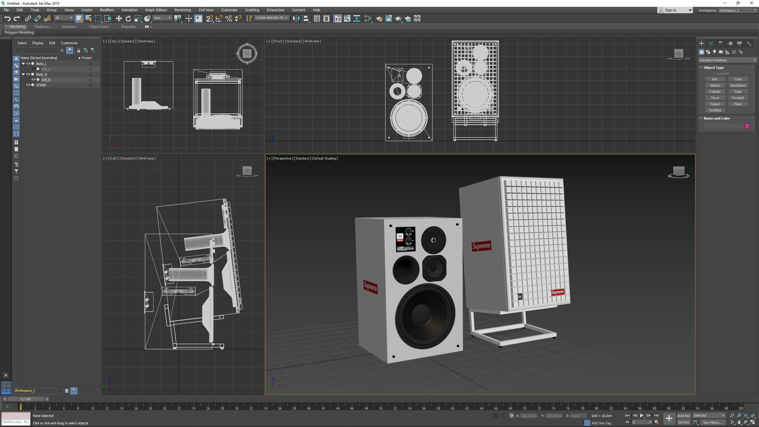 JBL L100 Classic 75 Supreme Edition 3D model_14