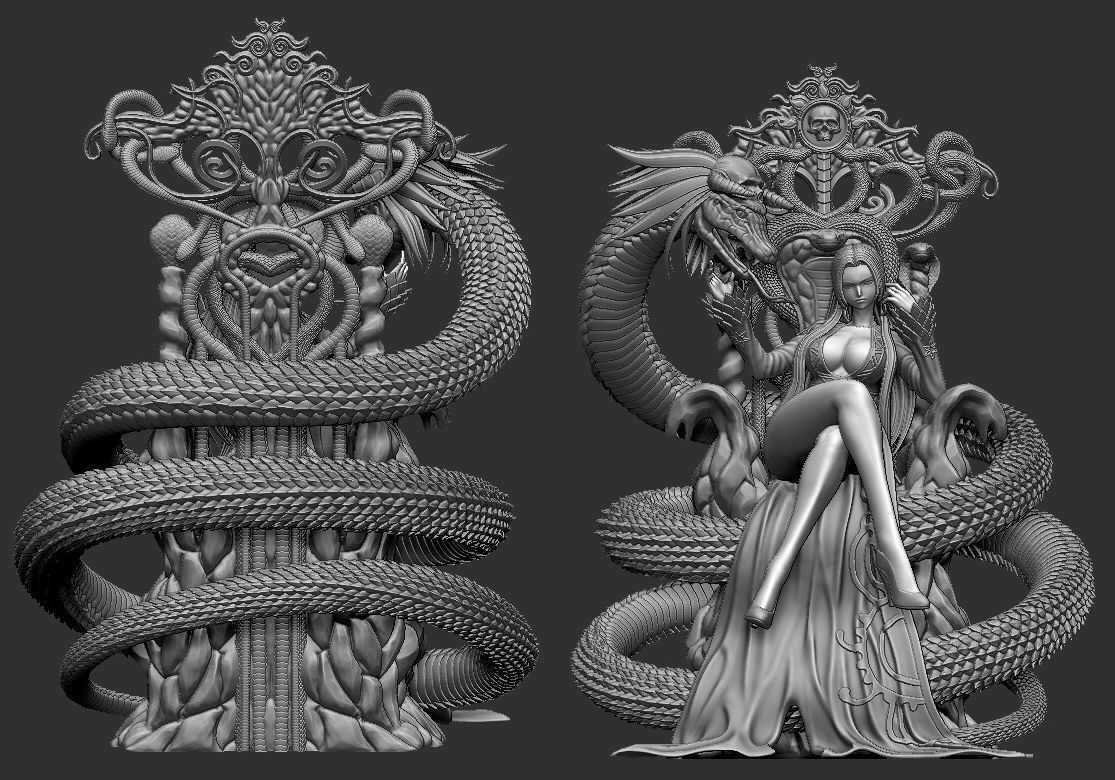 One Piece Boa Hancock Premium 3D print model_7