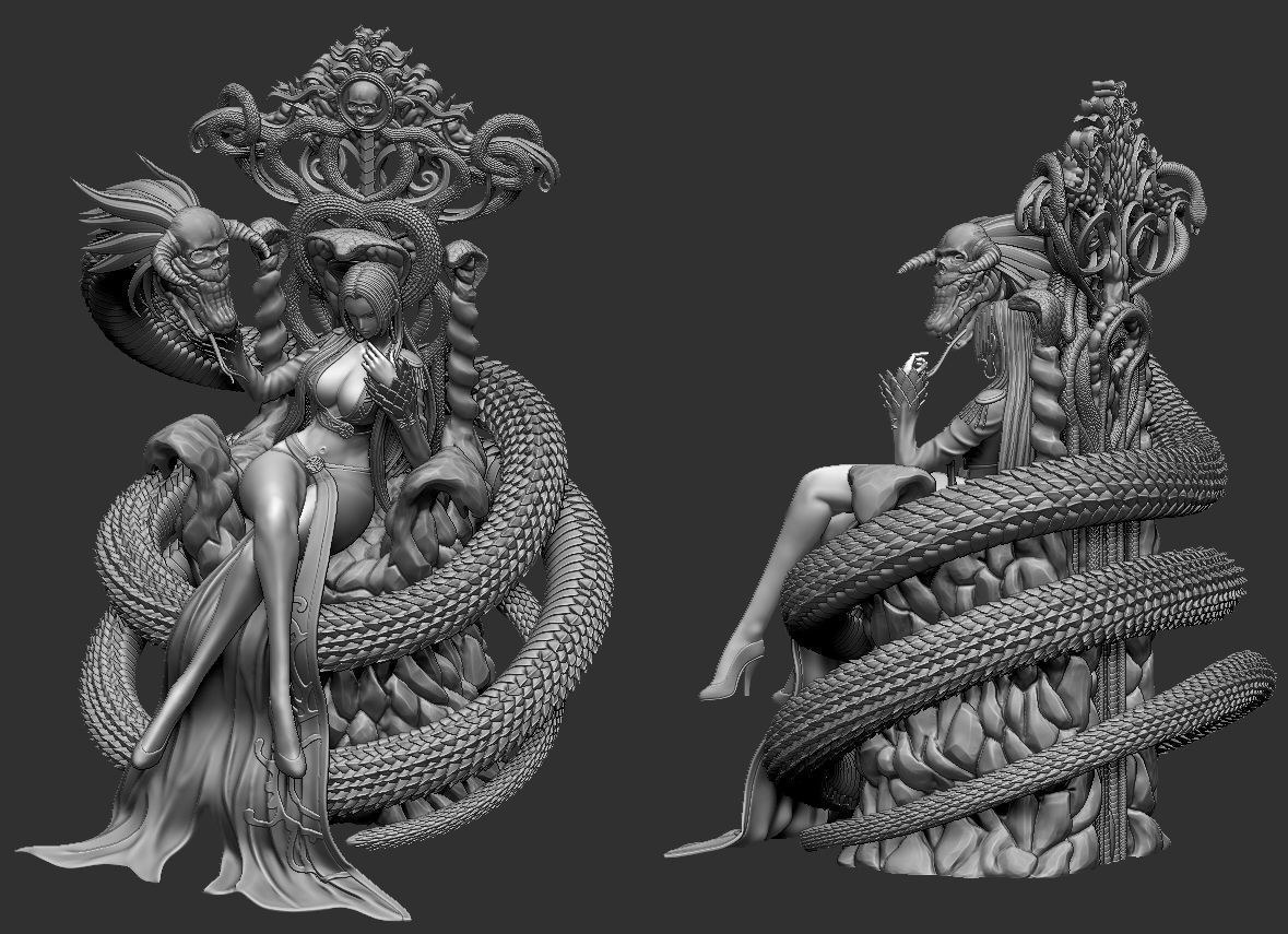 One Piece Boa Hancock Premium 3D print model_6