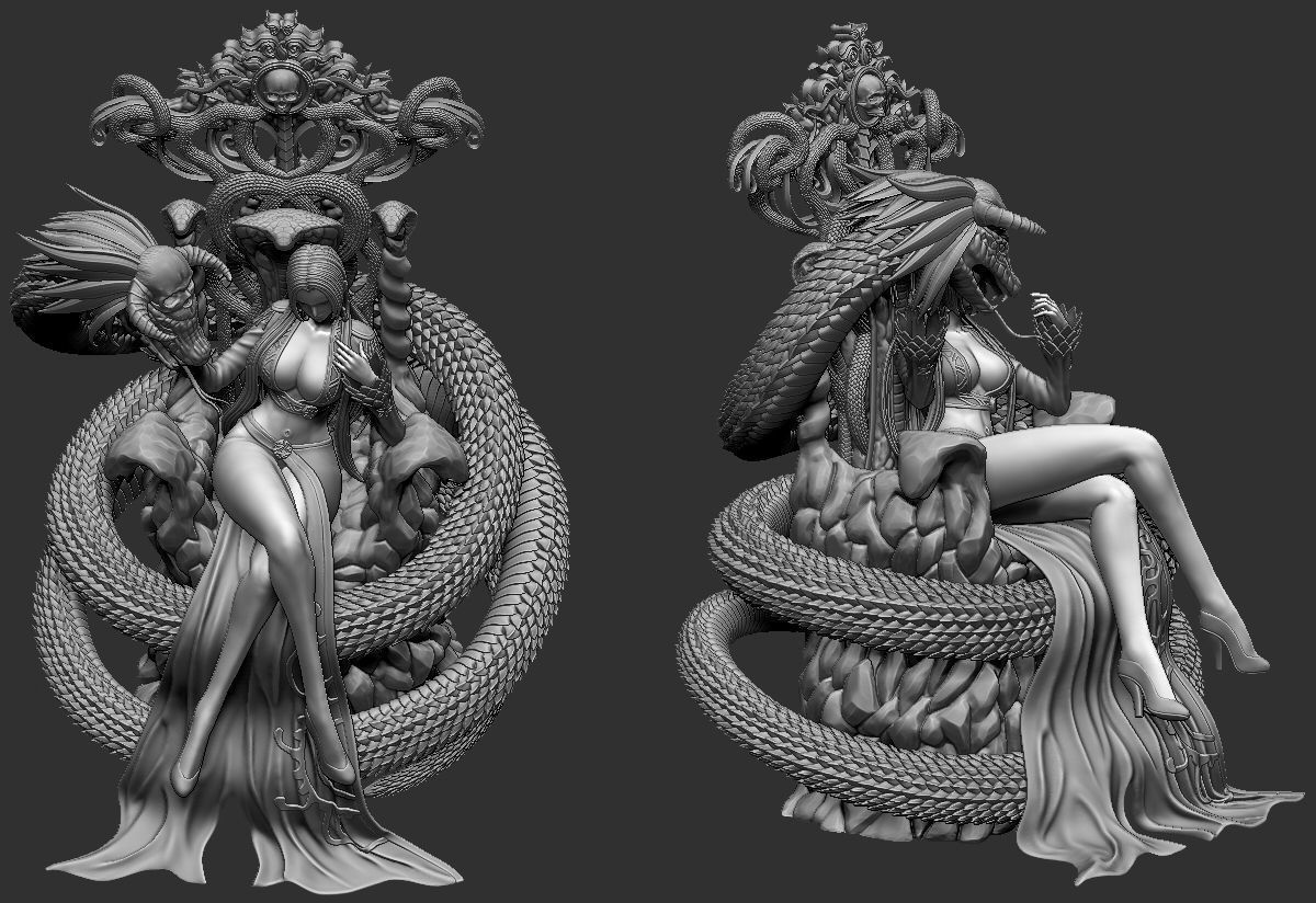 One Piece Boa Hancock Premium 3D print model_8