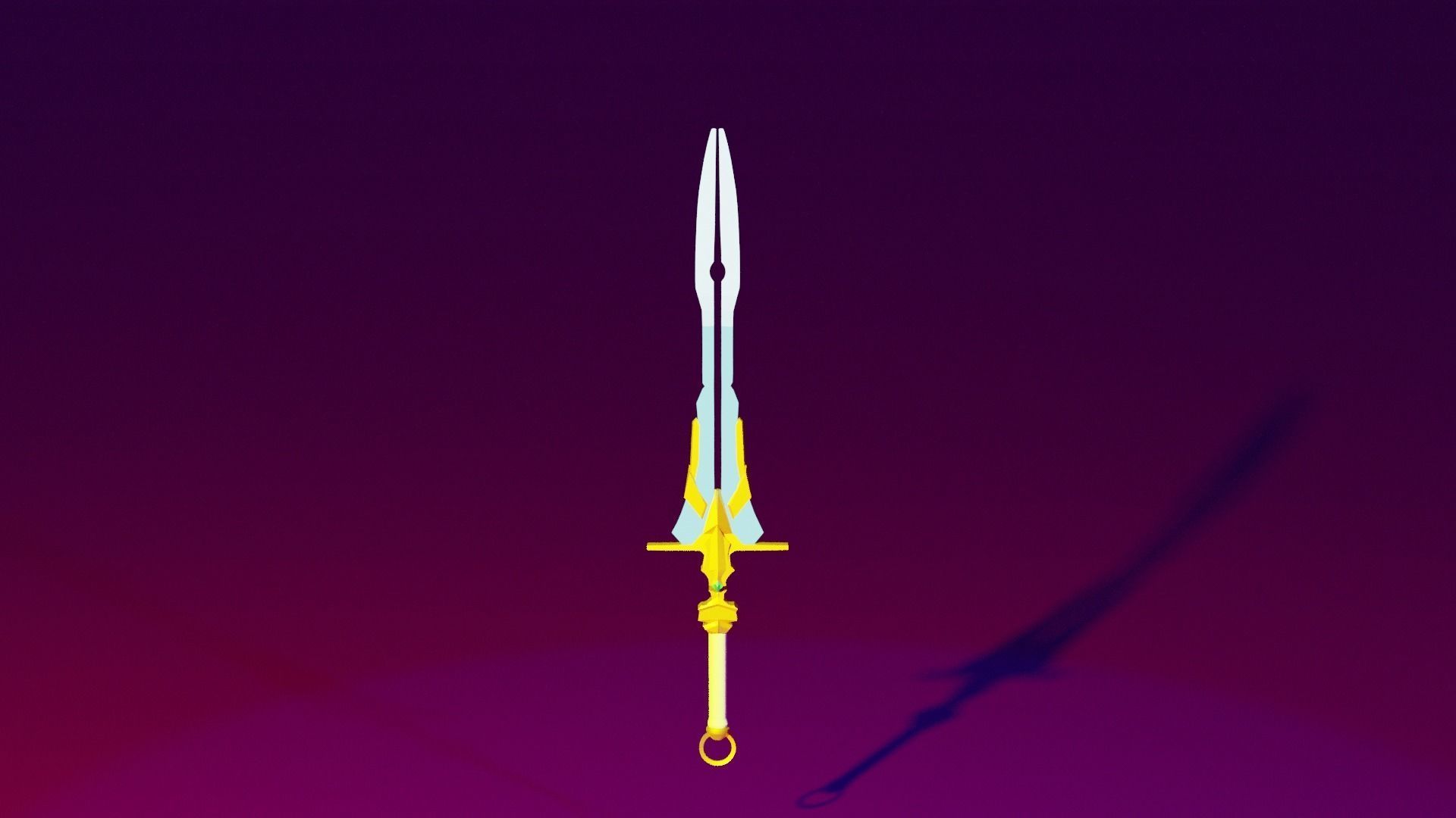 Angel Sword 3D model_2