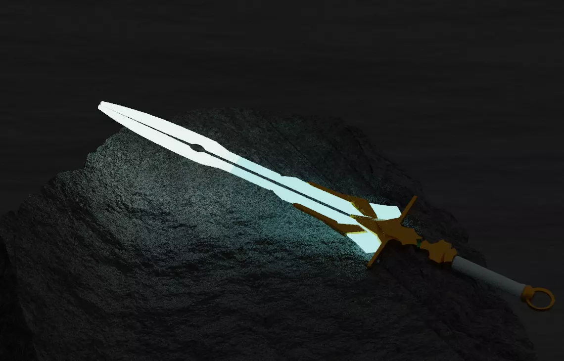 Angel Sword 3D model_0