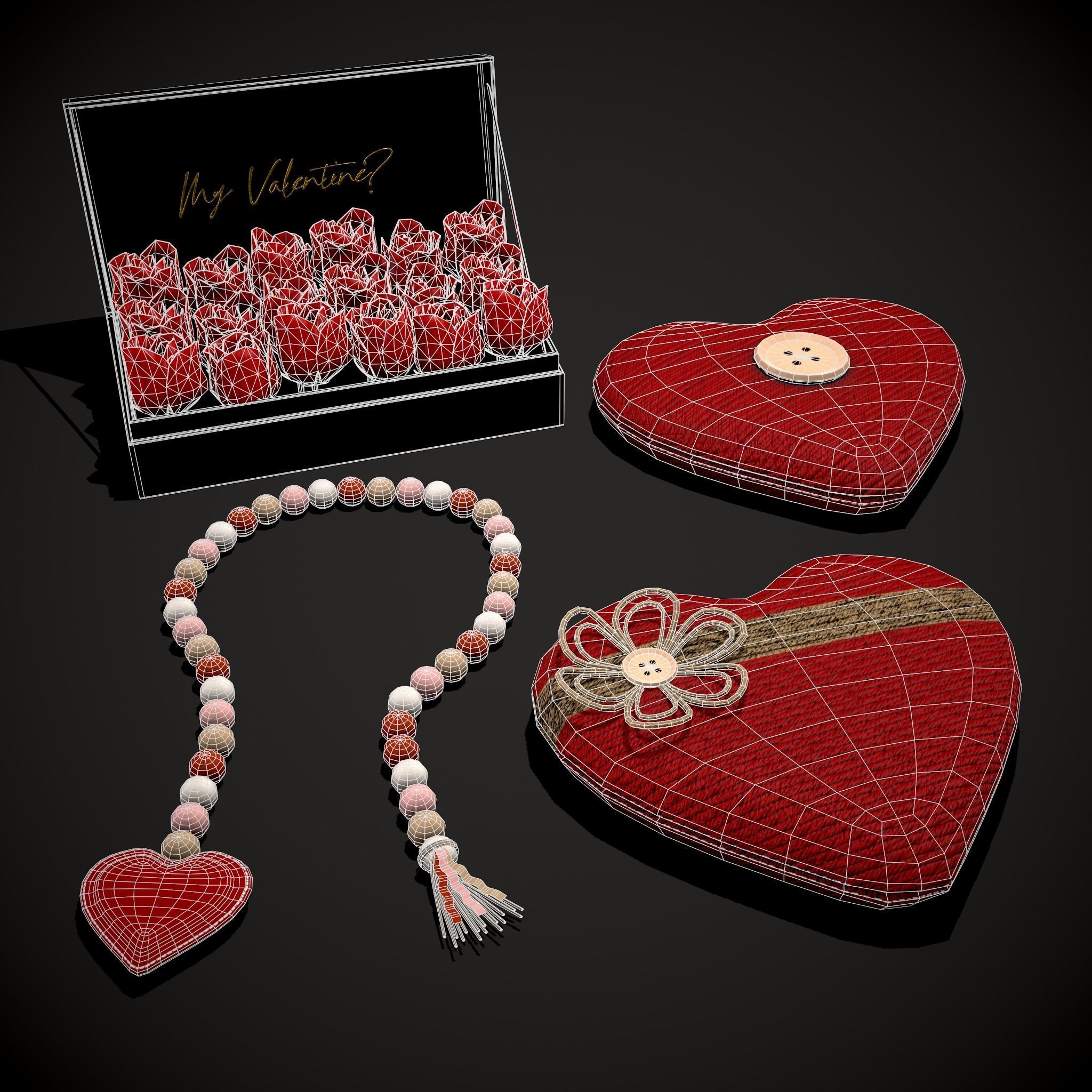Valentines Mix Two  3D Model Collection_5
