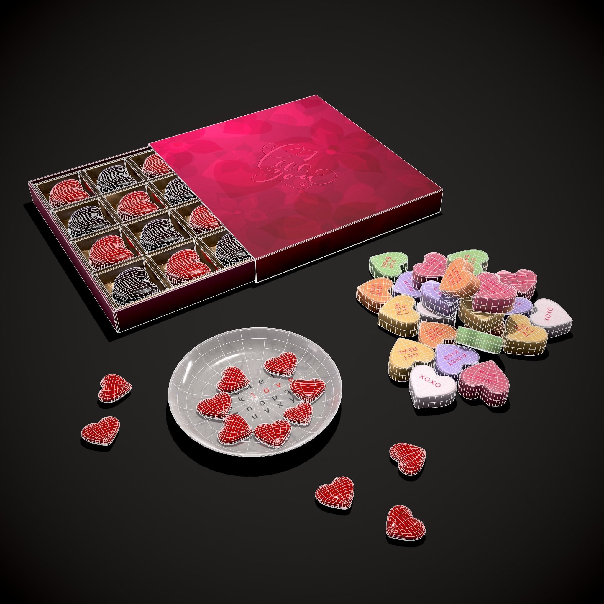 Valentines Mix Three 3D Model Collection_5