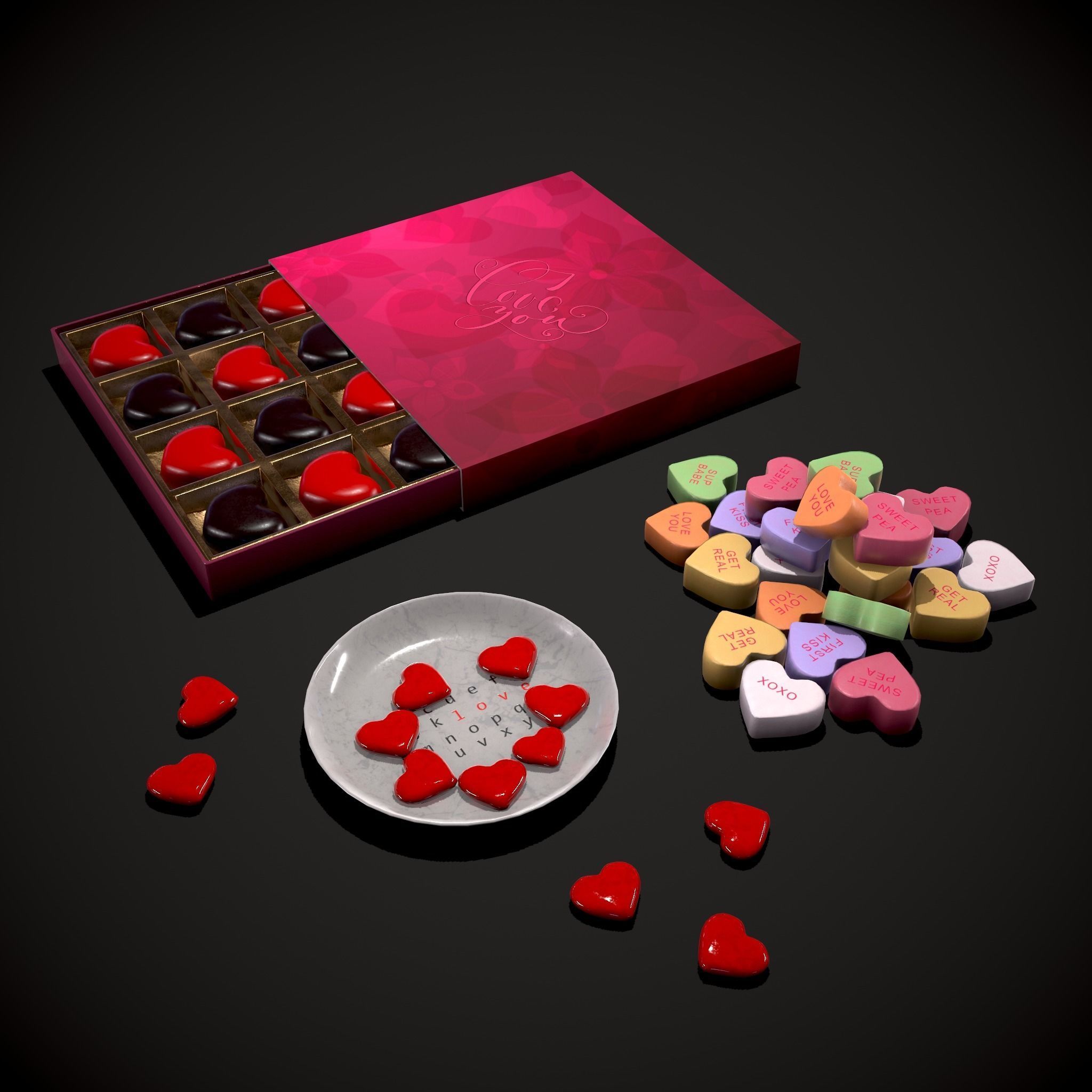 Valentines Mix Three 3D Model Collection_29