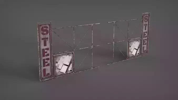 Signboard Big Free low-poly 3D model