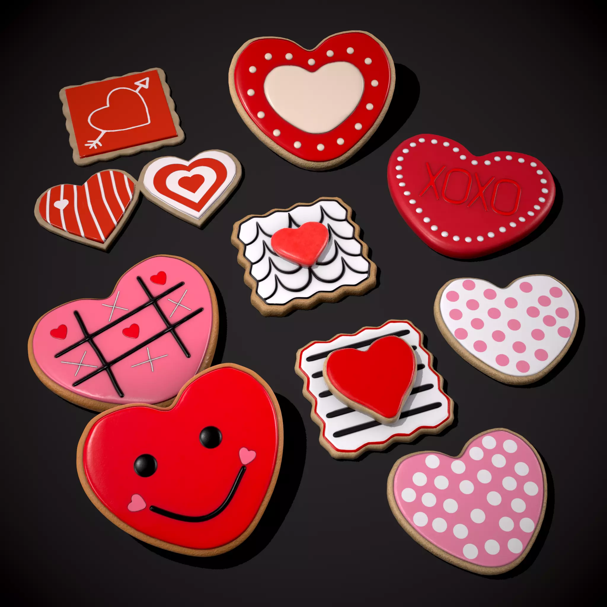 Valentines Mix Four 3D Model Collection_0