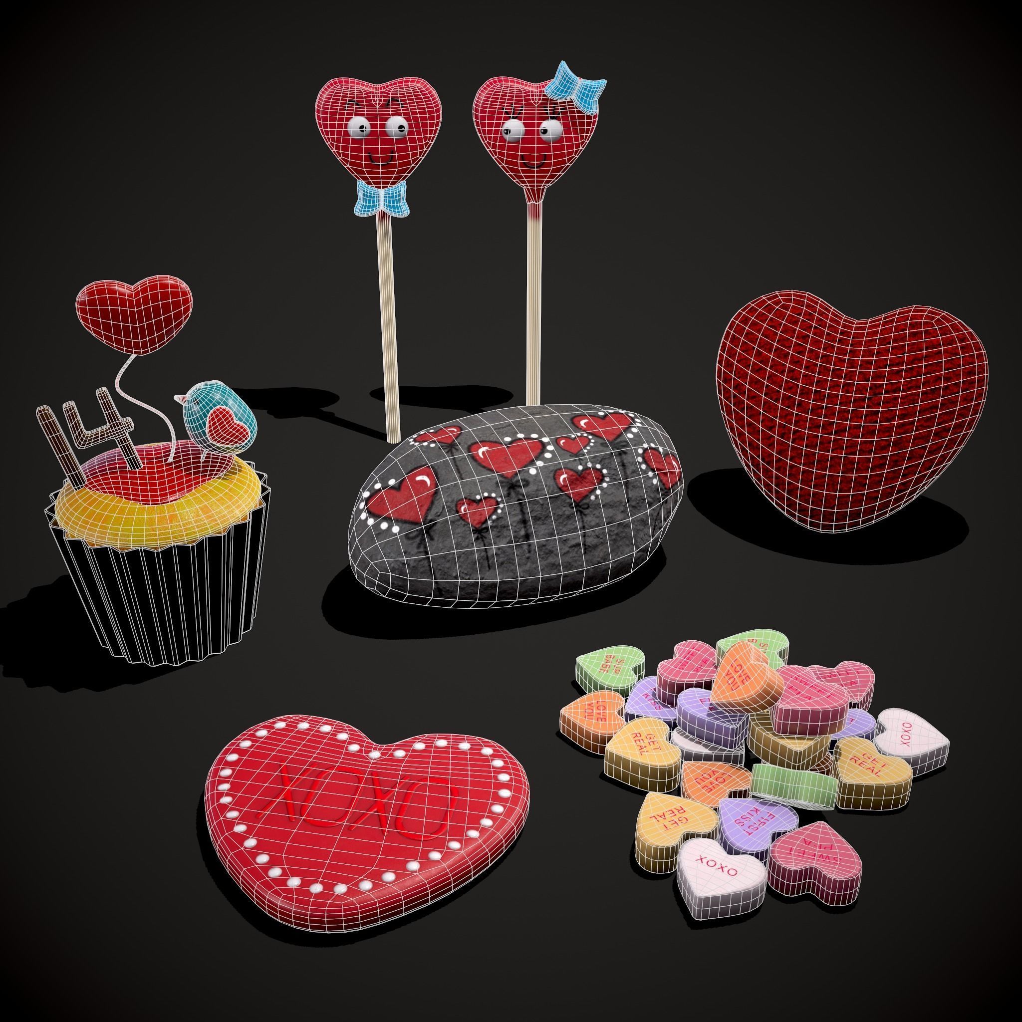 Valentines Mix Five 3D Model Collection_17