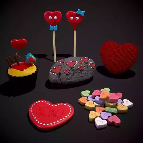 Valentines Mix Five 3D Model Collection