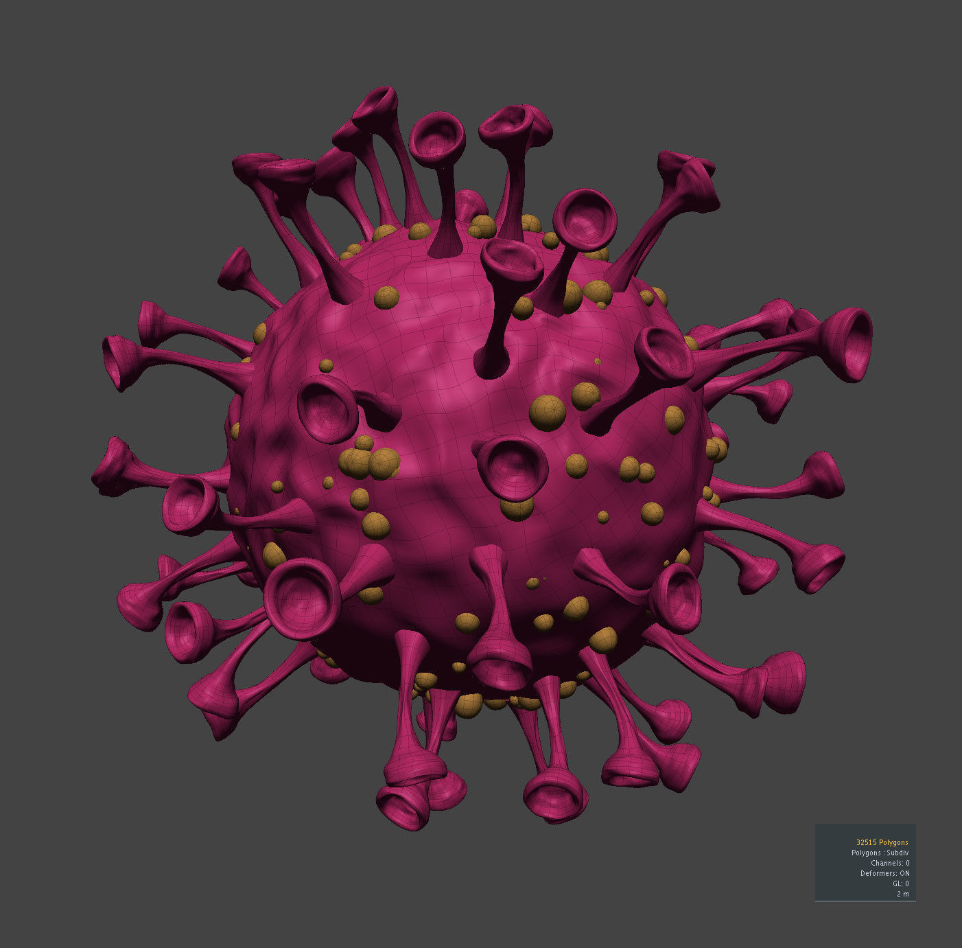 Coronavirus-Covid-19 coronavirus 3D model_2
