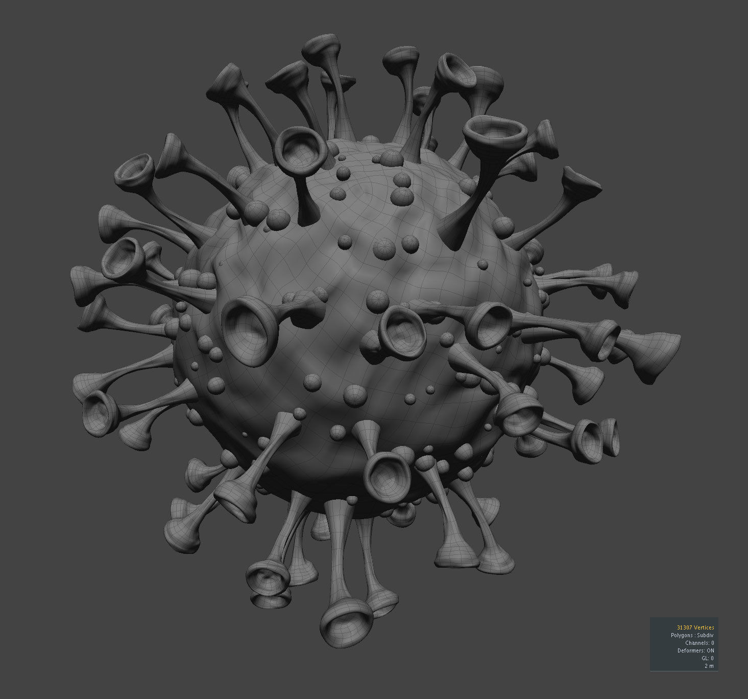 Coronavirus-Covid-19 coronavirus 3D model_1