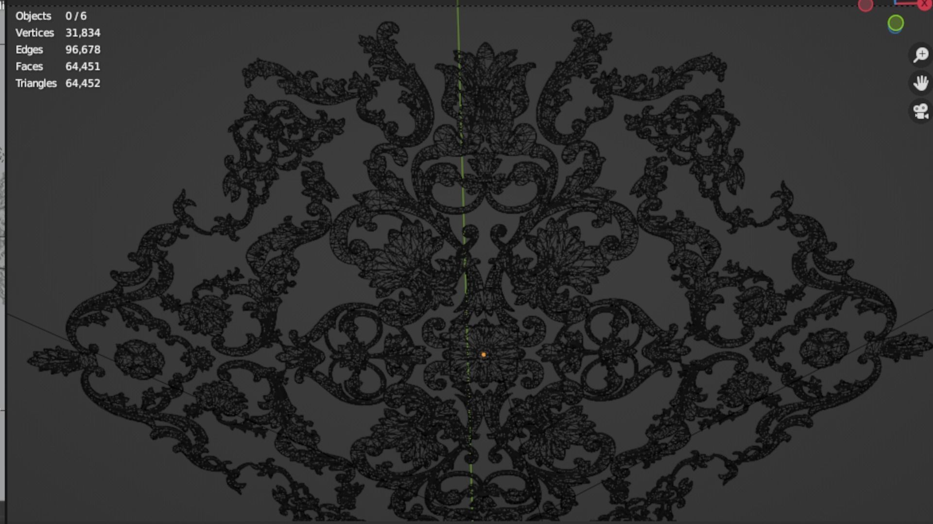 Classic decor ornament 95 3D model_6