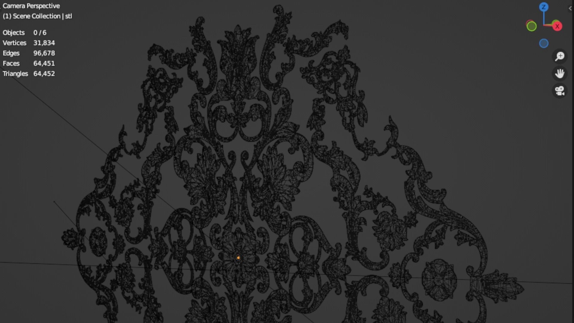 Classic decor ornament 95 3D model_7