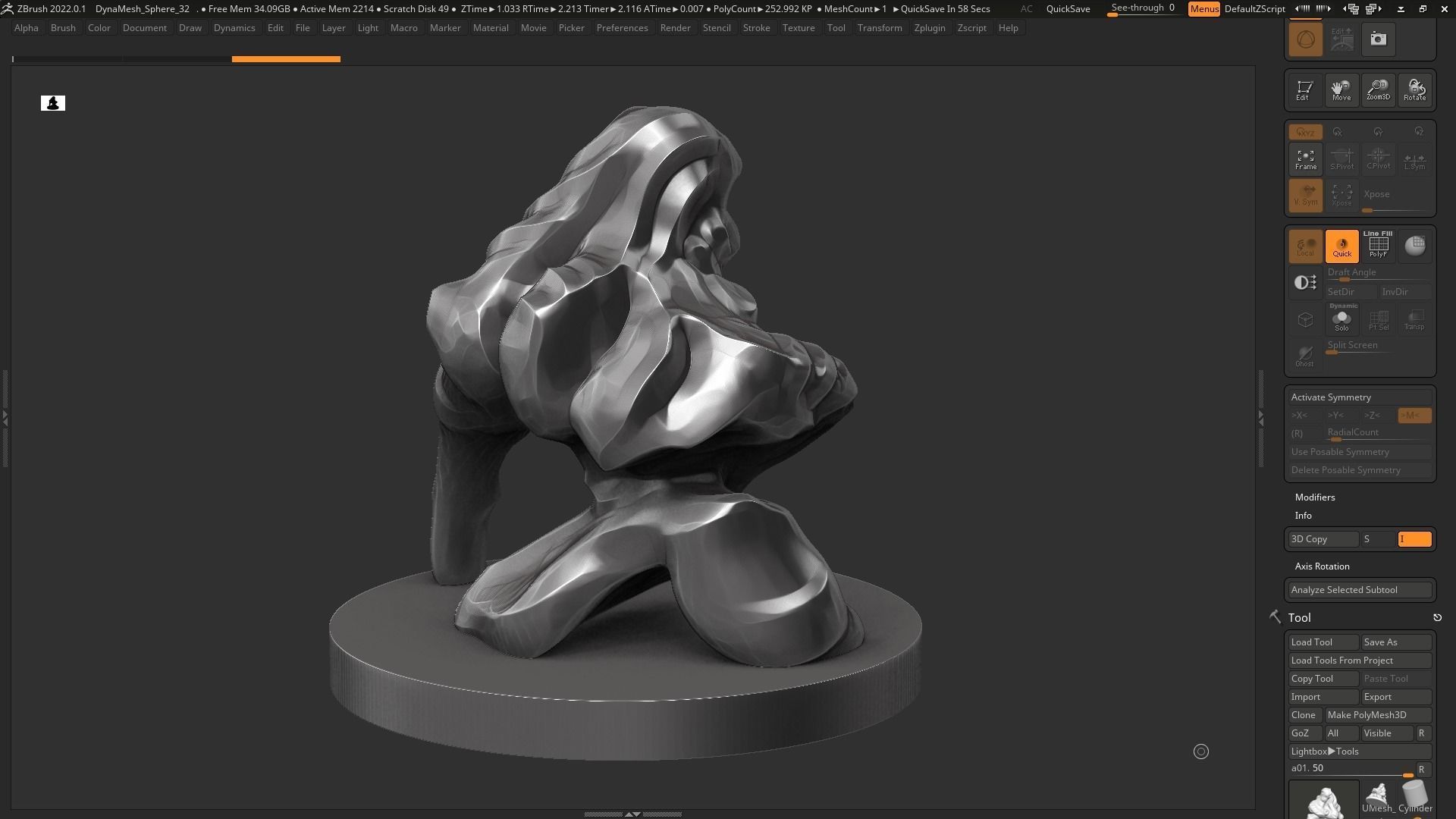 Modern Abstract Decorative sculpture 3d print model 121 3D print model_4