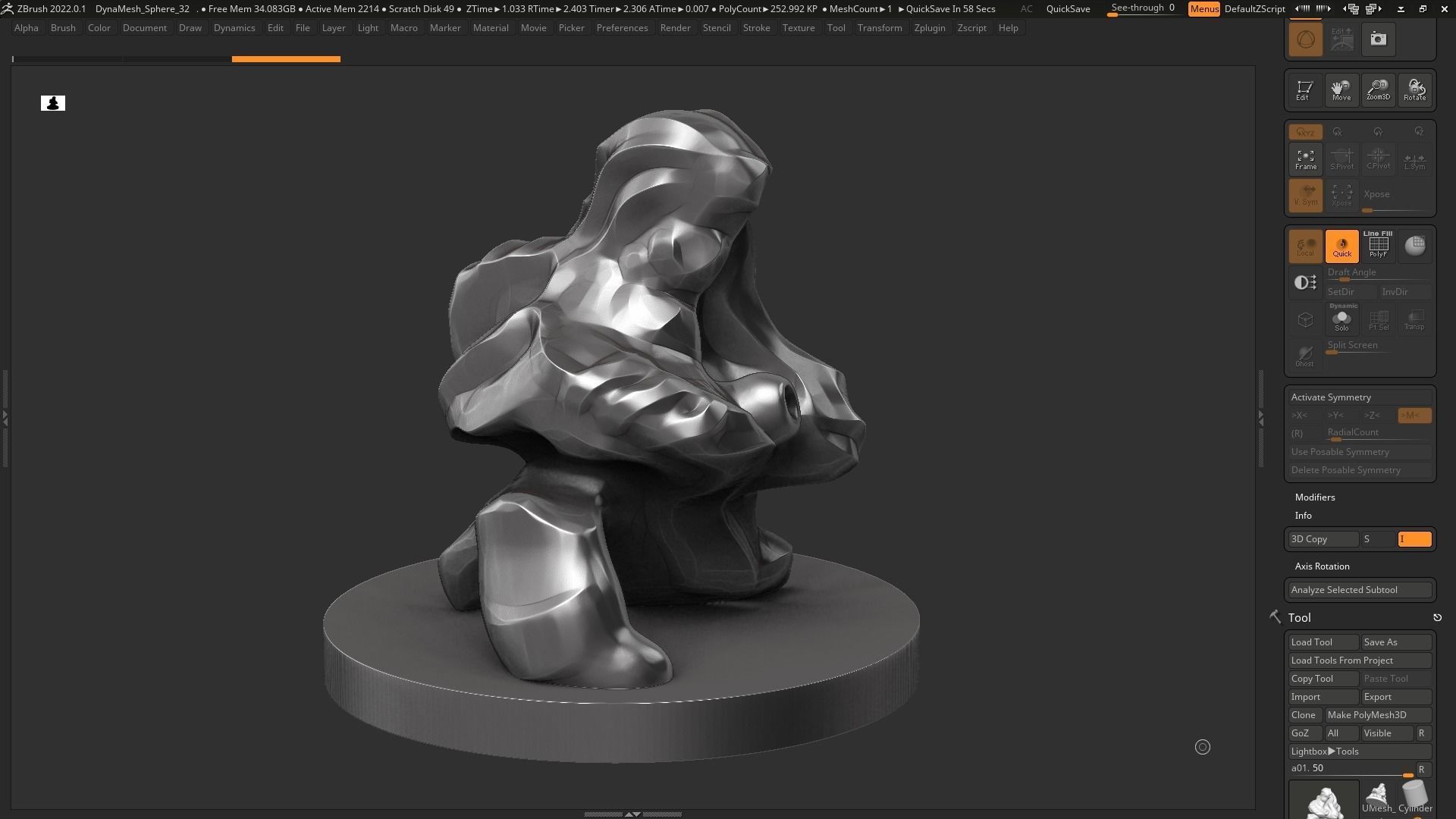 Modern Abstract Decorative sculpture 3d print model 121 3D print model_3