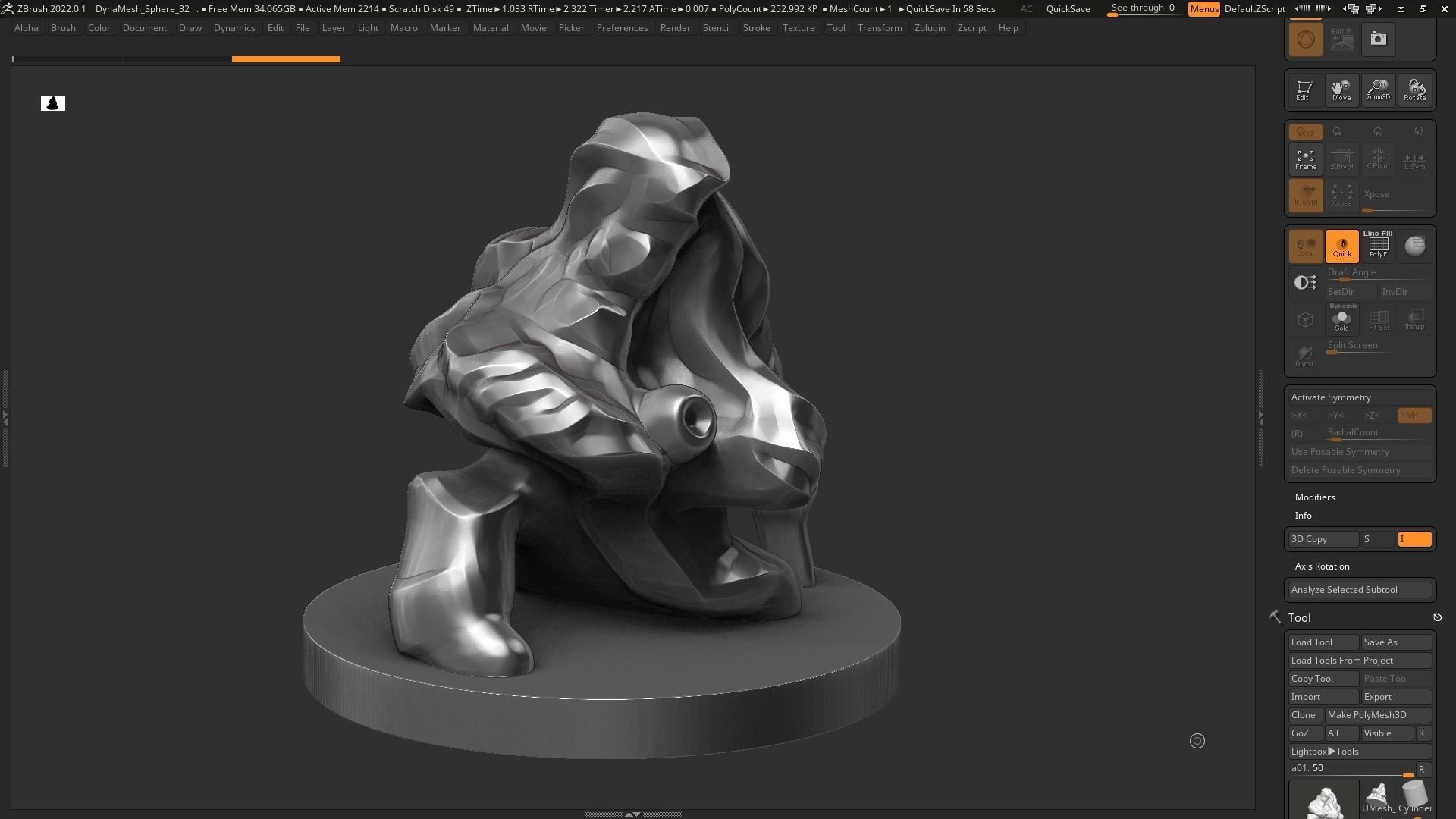 Modern Abstract Decorative sculpture 3d print model 121 3D print model_2