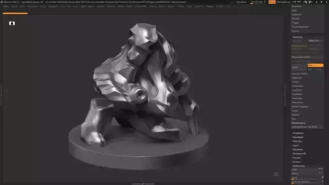 Modern Abstract Decorative sculpture 3d print model 121 3D print model