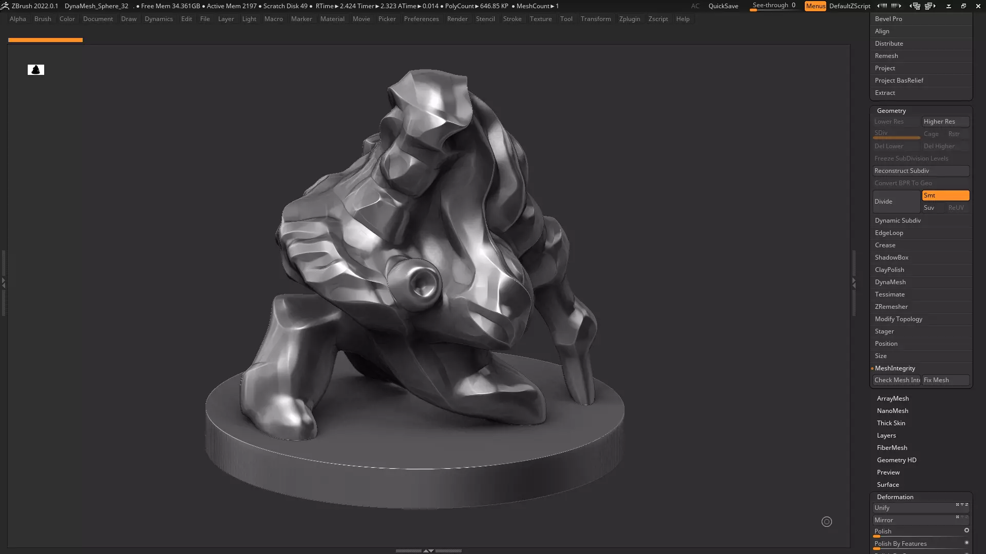 Modern Abstract Decorative sculpture 3d print model 121 3D print model_0