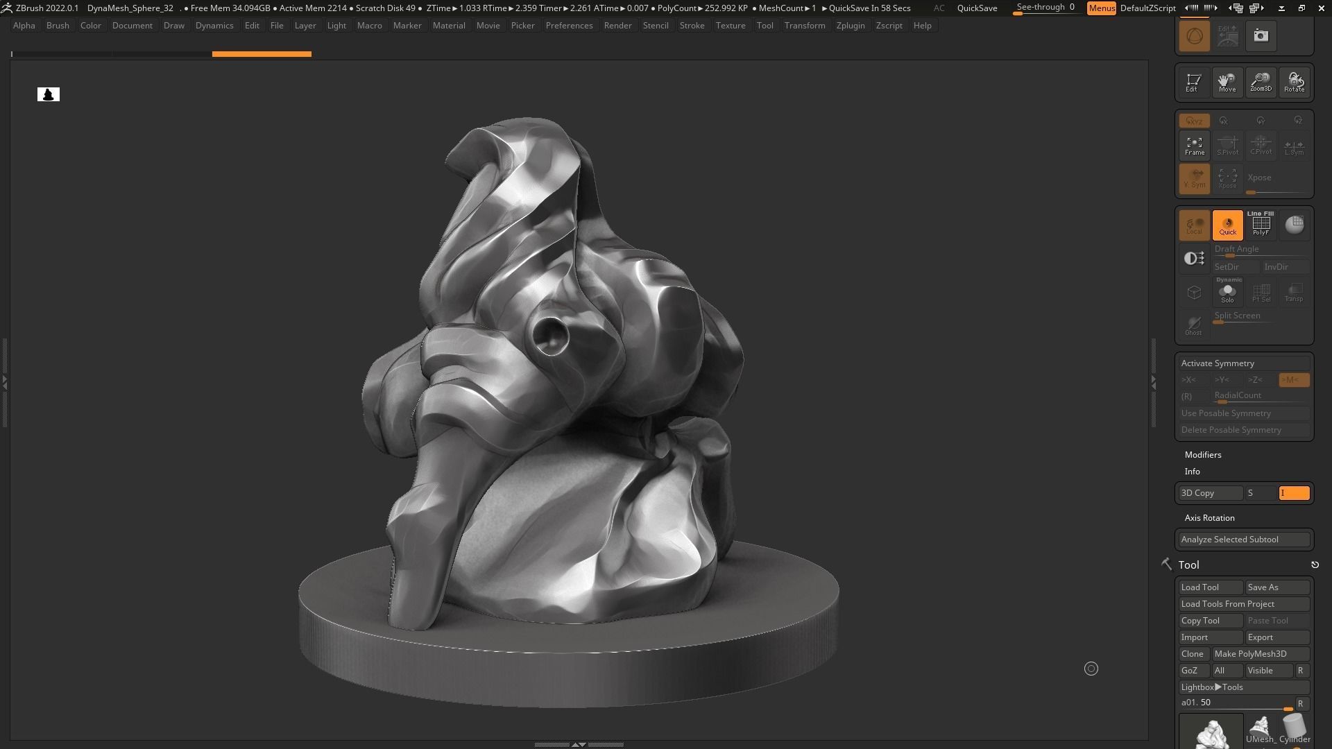 Modern Abstract Decorative sculpture 3d print model 121 3D print model_6