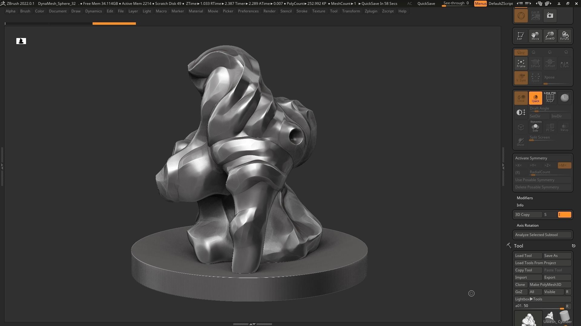 Modern Abstract Decorative sculpture 3d print model 121 3D print model_7