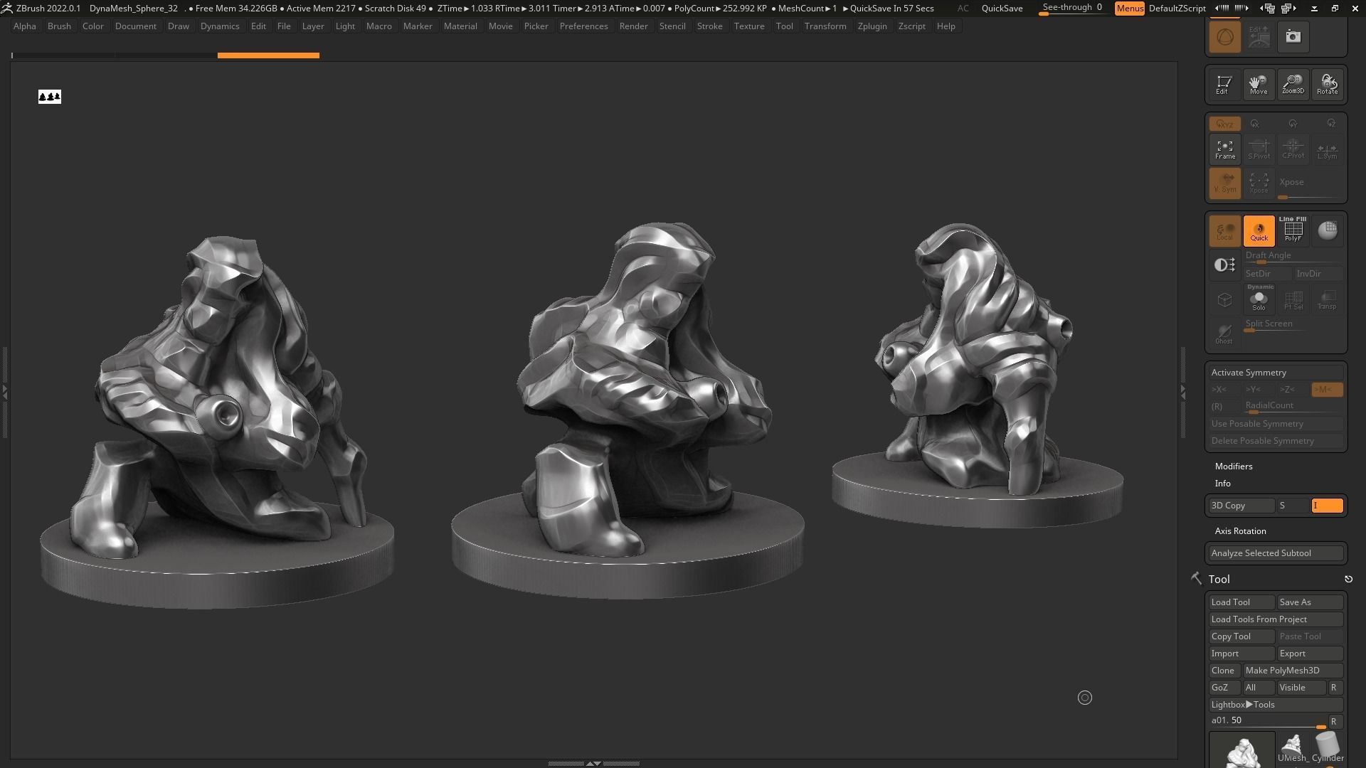 Modern Abstract Decorative sculpture 3d print model 121 3D print model_9