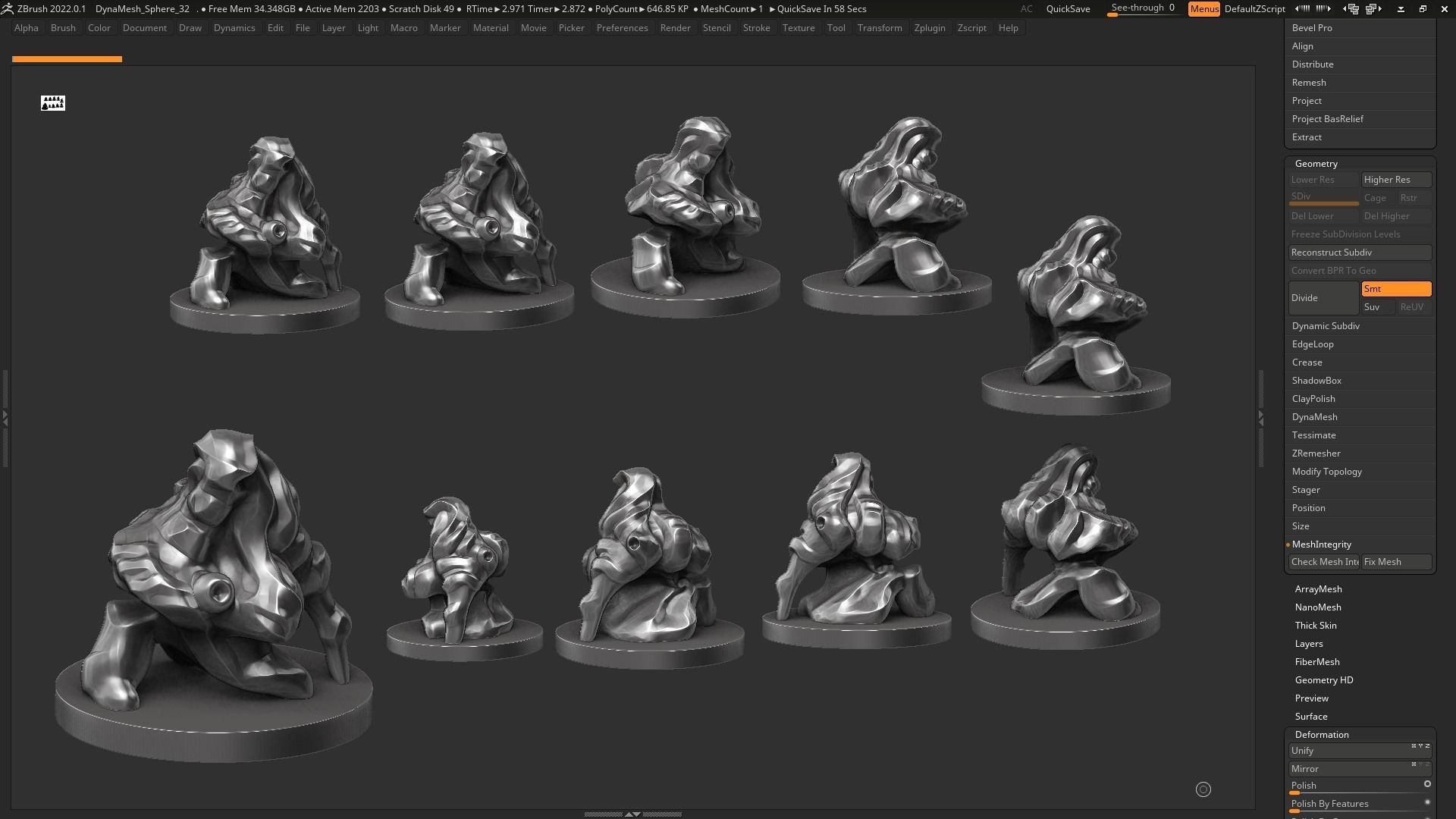 Modern Abstract Decorative sculpture 3d print model 121 3D print model_1