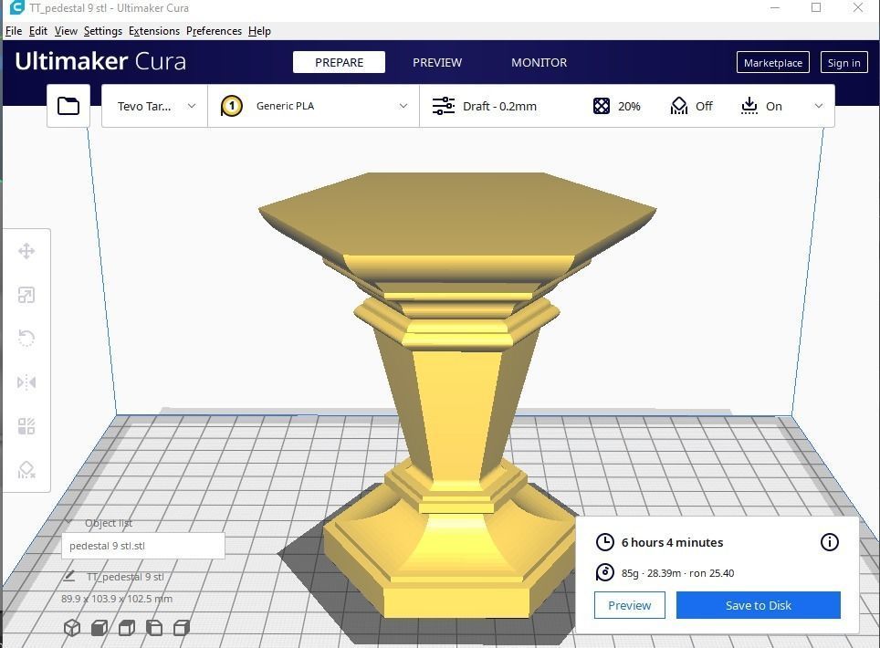 pedestal 09 3D print model_2