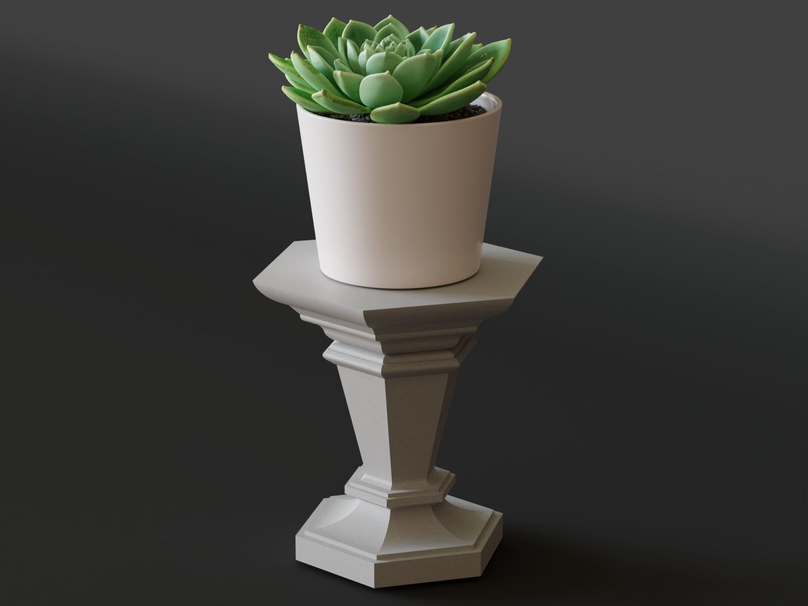 pedestal 09 3D print model_1