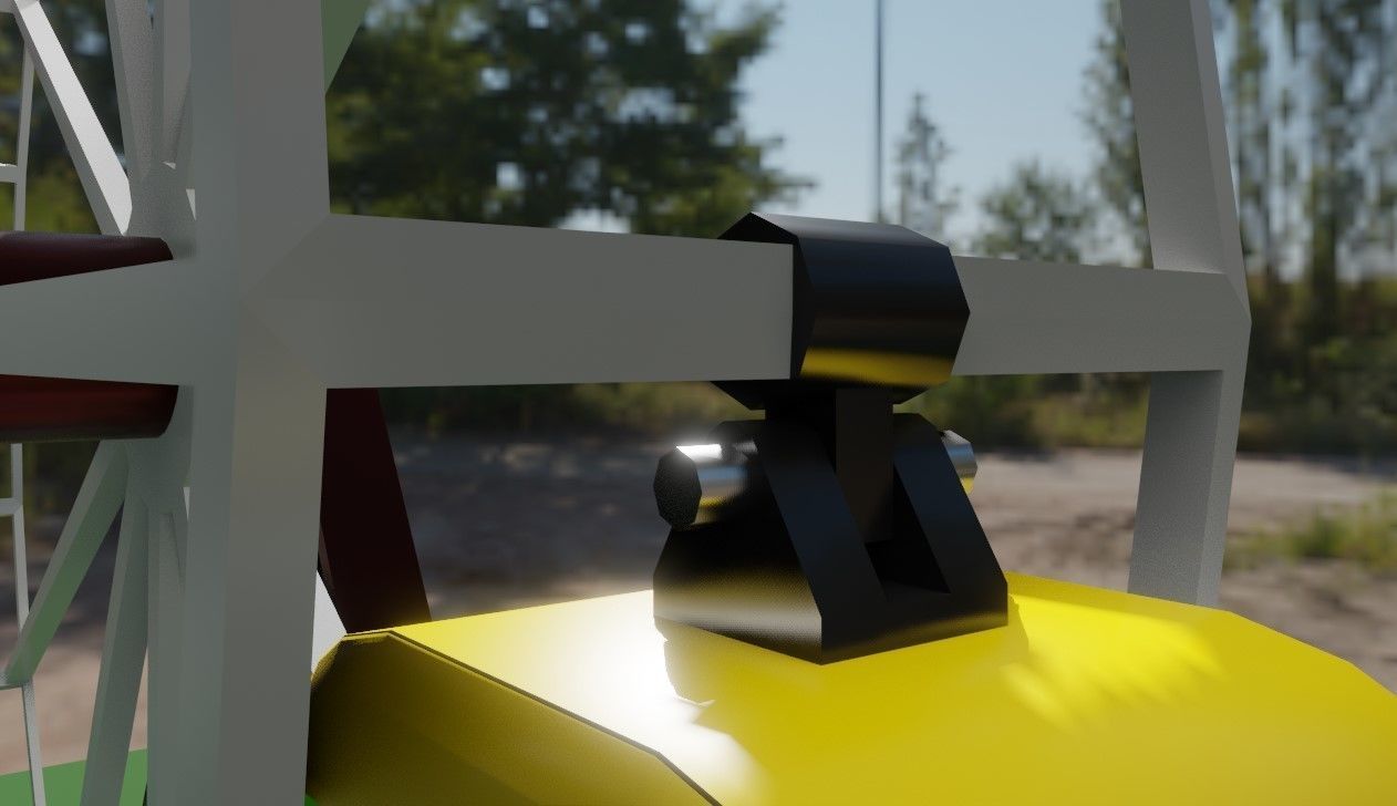 Giant Wheel - Amusement Park - Roda Gigante Low-poly 3D model_11