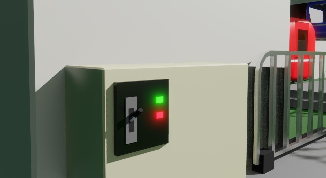 Giant Wheel - Amusement Park - Roda Gigante Low-poly 3D model_7