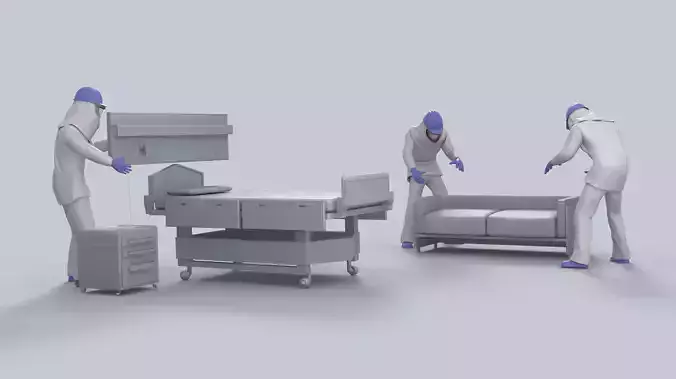 PPE Doctor Clothing Man 3D model