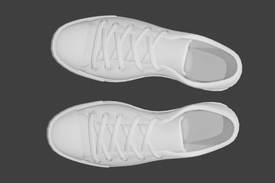 Sneaker Convers  Free low-poly 3D model_3