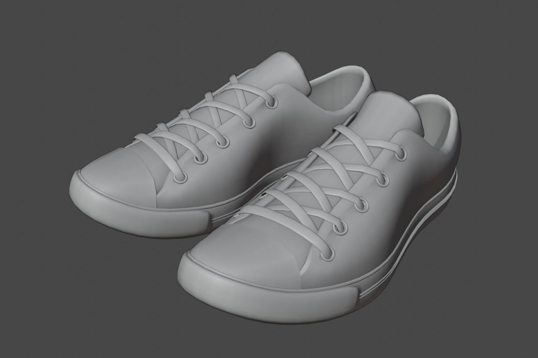 Sneaker Convers  Free low-poly 3D model_4