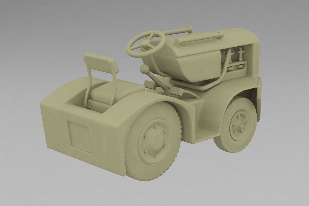 aircraft tug 3D print model_4
