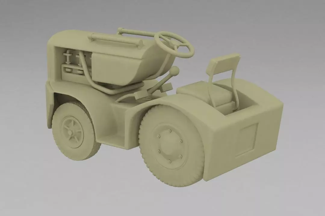 aircraft tug 3D print model_0