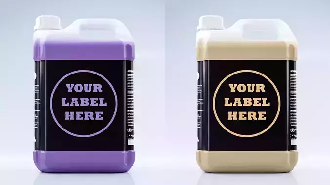 Gallon 3D Model mockup of bottle 3D model