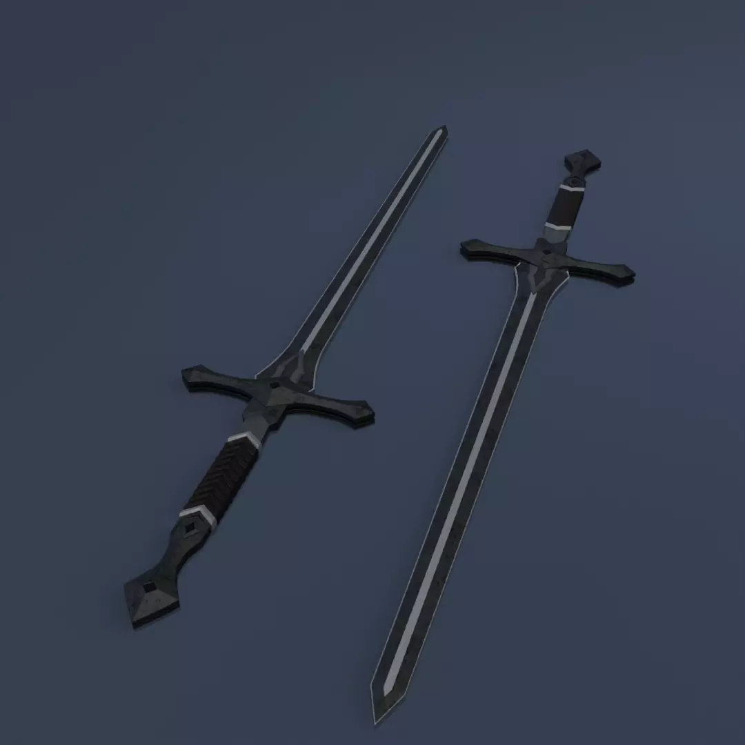 Sword skyrim style Low-poly 3D model